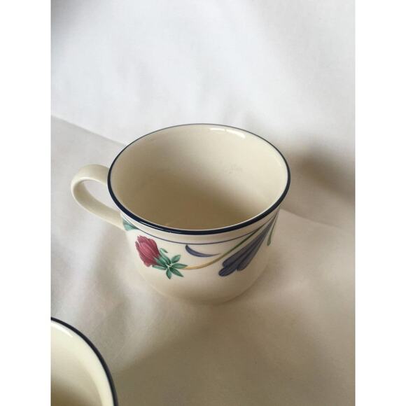 Lenox POPPIES ON BLUE Tea Cup (4 Four) Made in USA (eV 3) - Picture 5 of 9